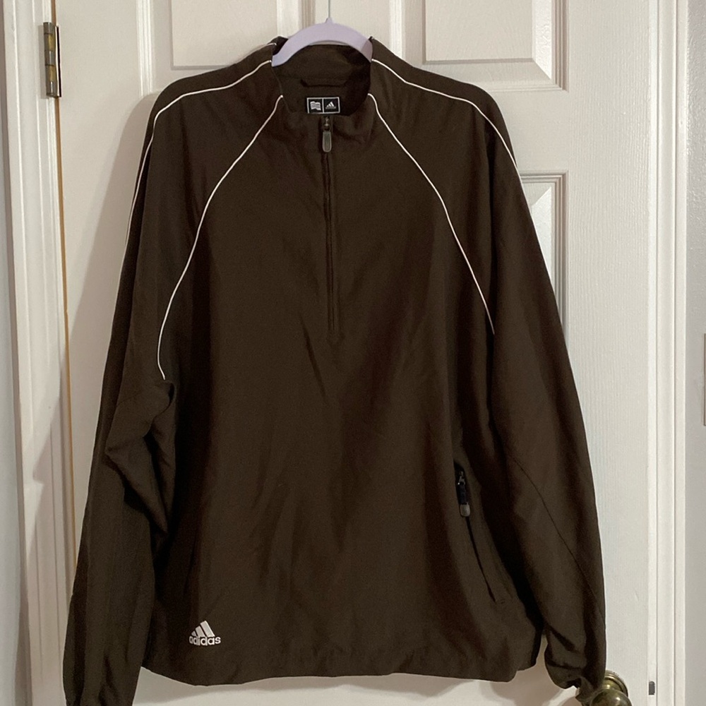 Adidas men’s 1/2 zip windbreaker